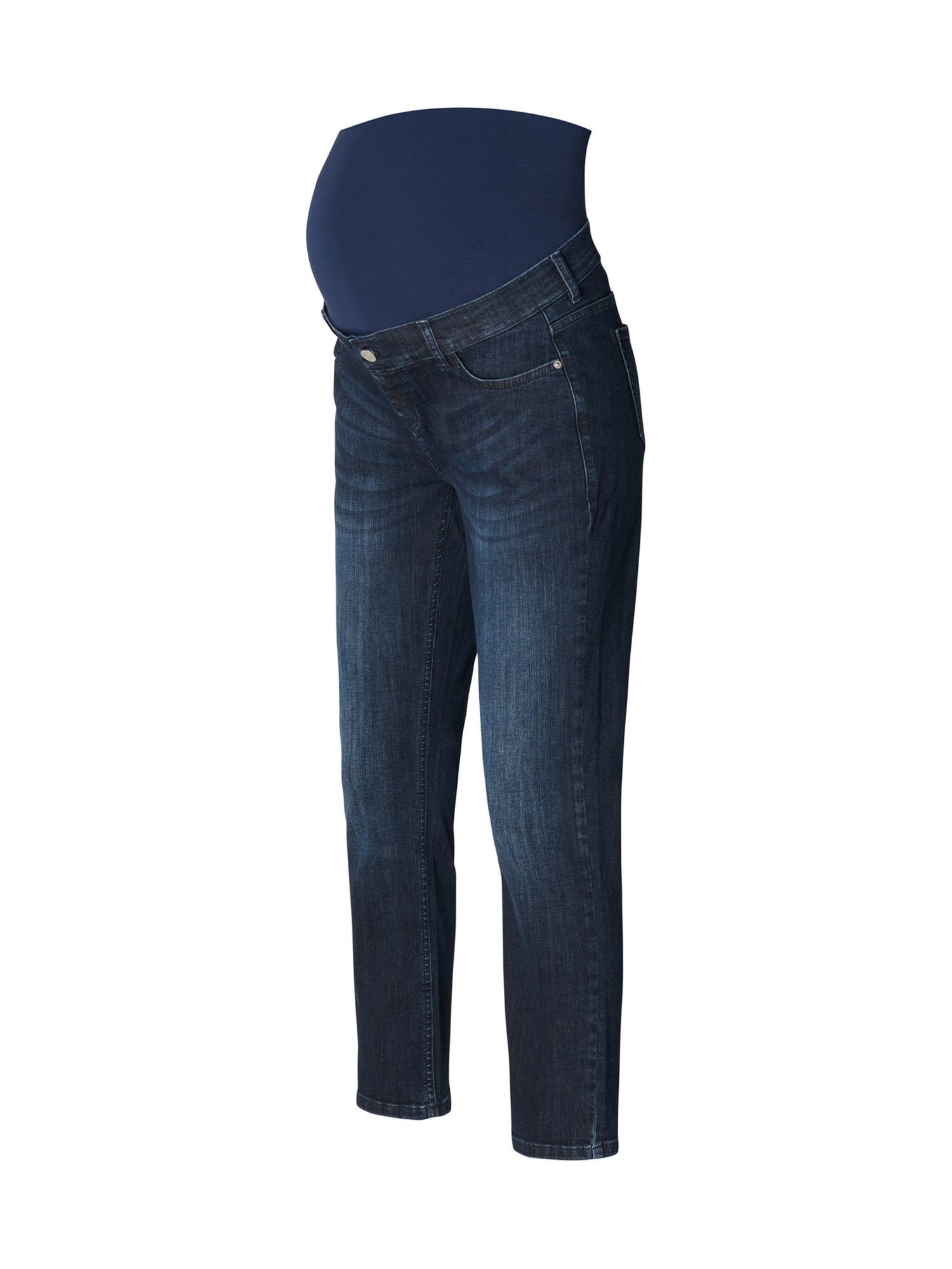 ESPRIT maternity Umstandsjeans Cropped-Jeans mit Überbauchbund
