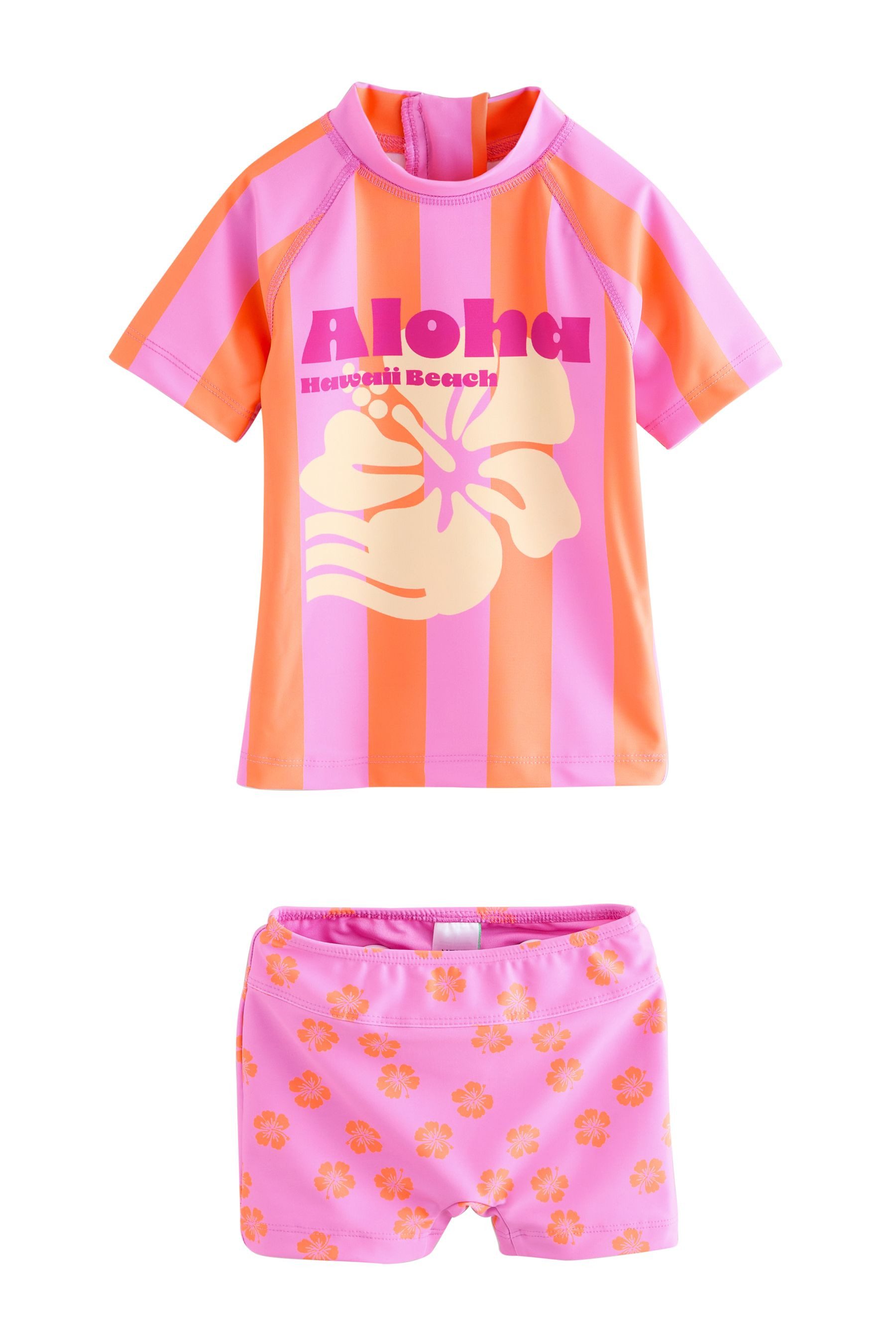 Pink/Orange Stripe Hibiscus