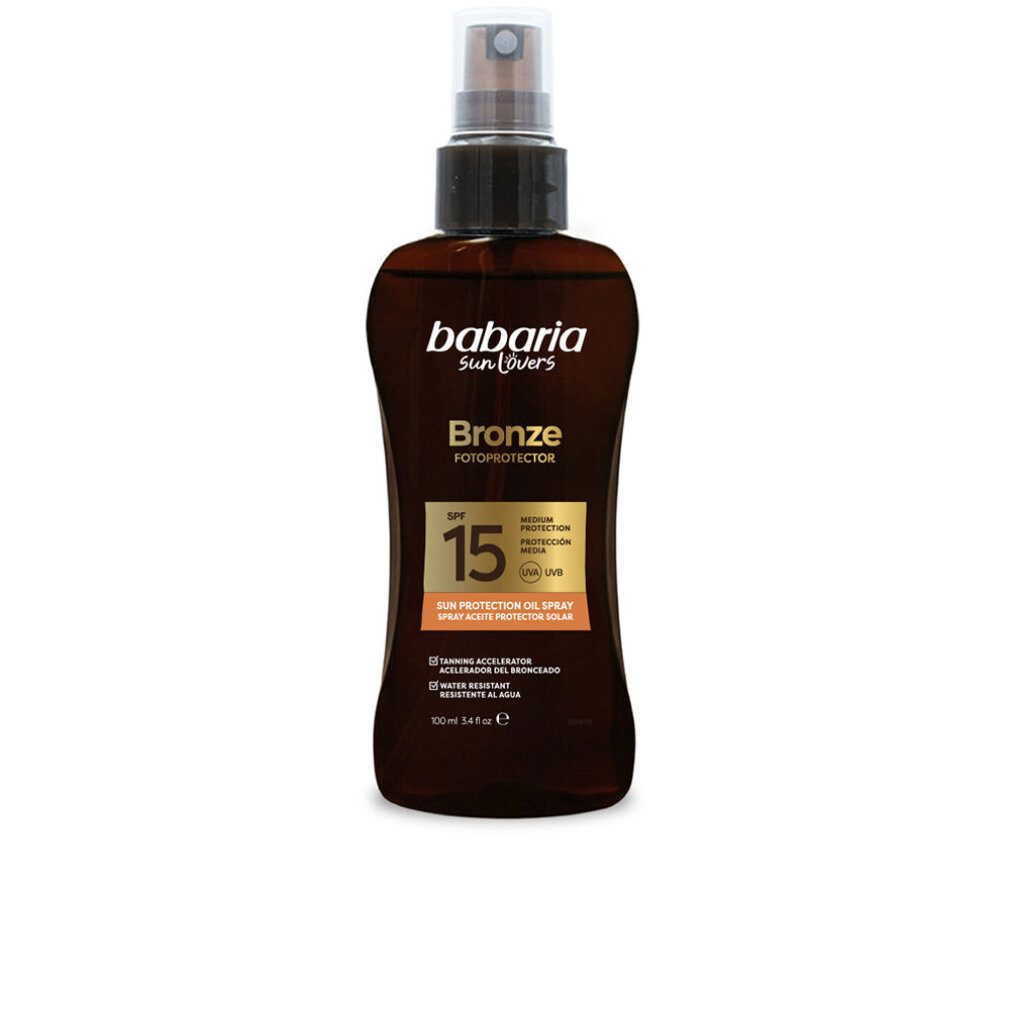 babaria Sonnenschutzpflege Es wäre Sun. Bronze Spray Sonnenschutzöl Spf15 100 ml