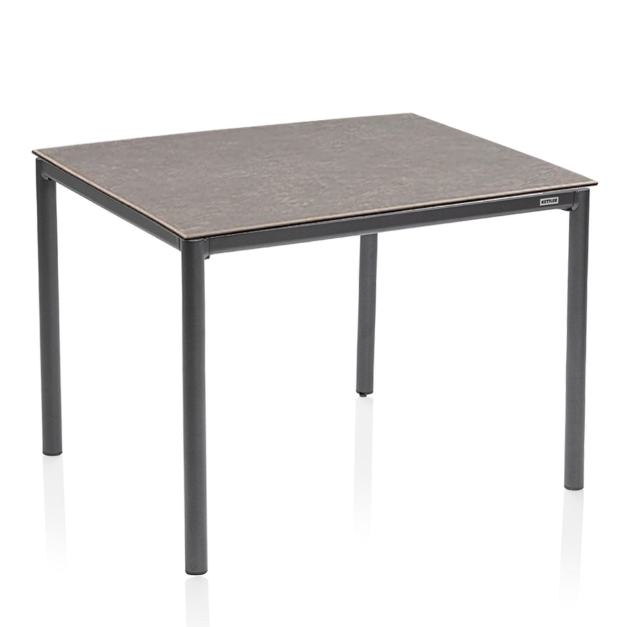 KETTLER Gartentisch Kettler Gentle Gartentisch 95x95cm + Platte Keramic Glas