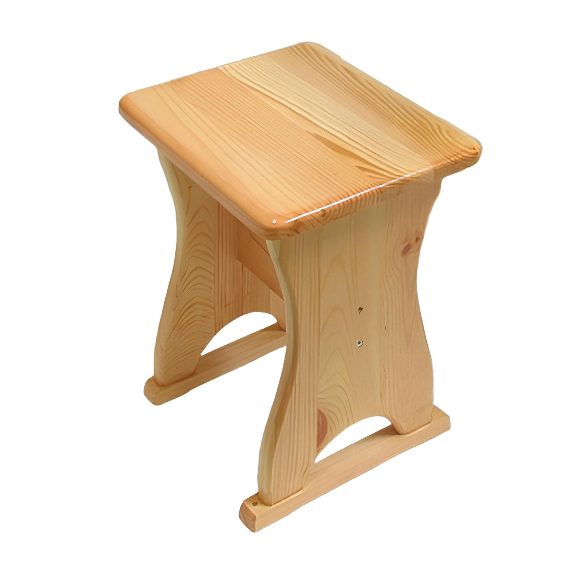 Xlmoebel Hocker Neuer massiver Kiefernholz-Hocker, Küchenstuhl und Sitzbank., Hergestellt in Europa