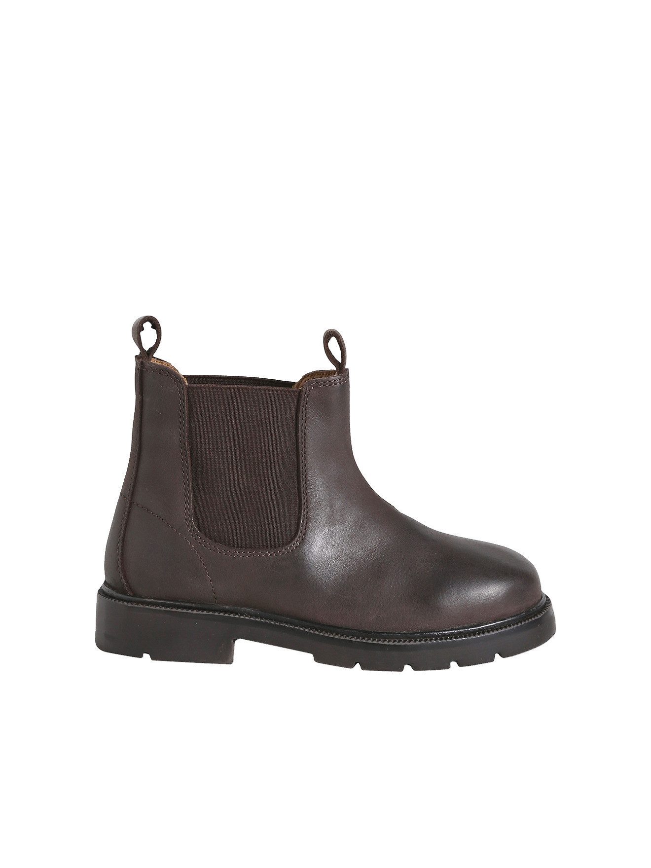 vertbaudet Jungen Lederboots mit Anziehtrick und Dehneinsatz Schnürboots