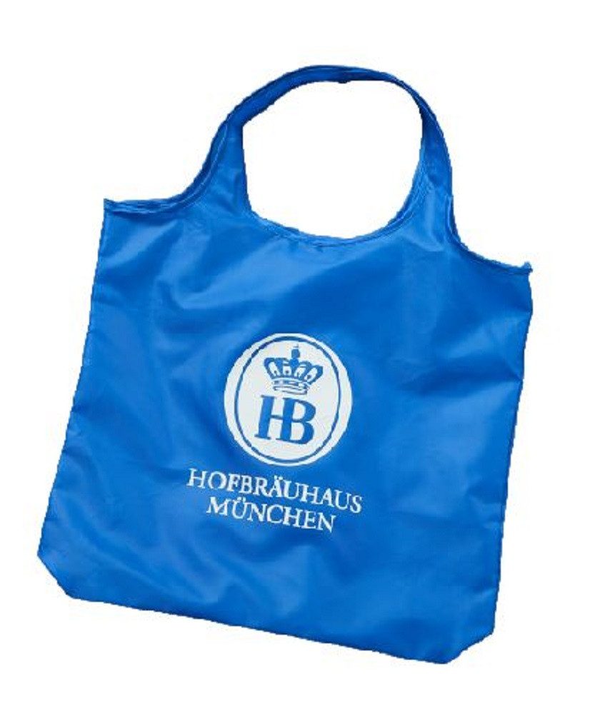 Hofbräuhaus München Einkaufsbeutel, faltbare Einkaufstasche 10 l im Hofbräuhaus-Design, Isarseidel, 10 l, faltbar, in Isarseidel-Hülle