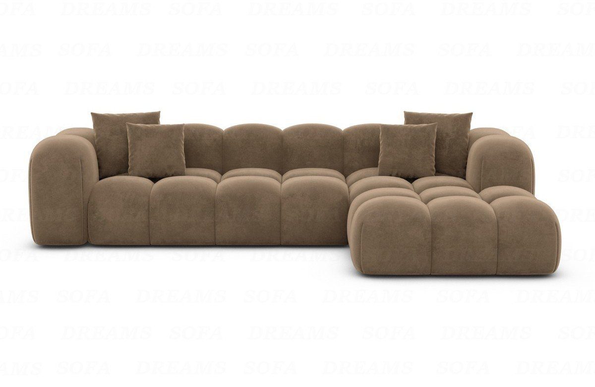Sofa Dreams Ecksofa Stoffsofa Eckcouch Polster Eck Sofa Formentera L Form kurz Stoff, Loungesofa