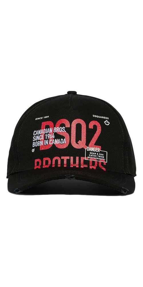 Baseball Cap Dsquared2 Brothers Baseball Cap Schwarz Unisex
