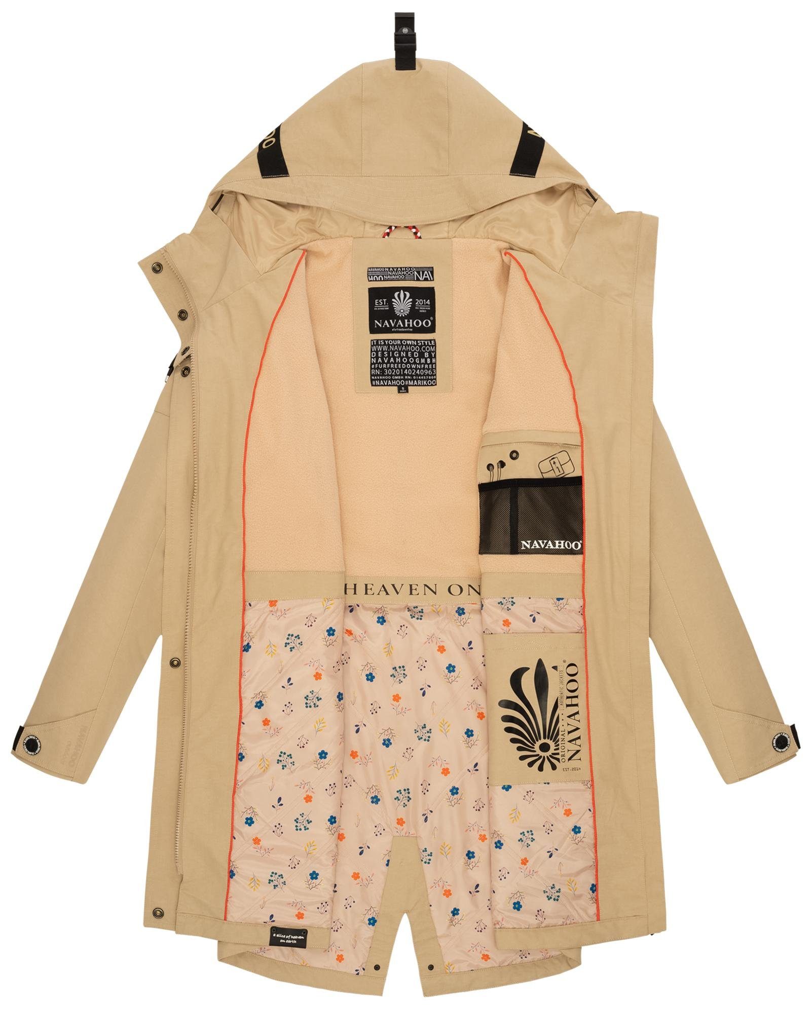 Navahoo Outdoorjacke Pfefferschote moderne Damen Übergangsjacke mit Kapuze