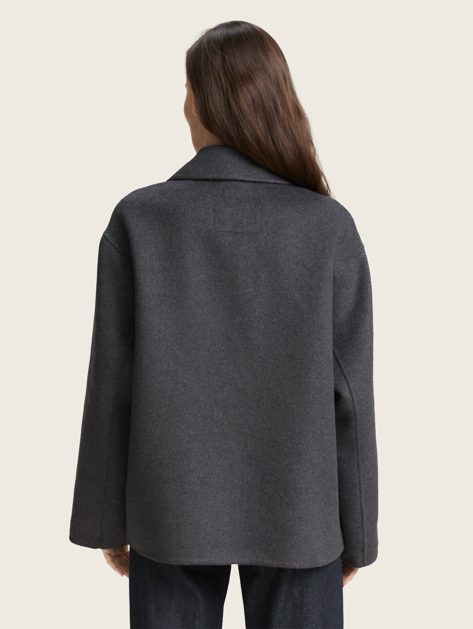 TOM TAILOR Sommerjacke Jacken Cabanjacke mit Wollanteil