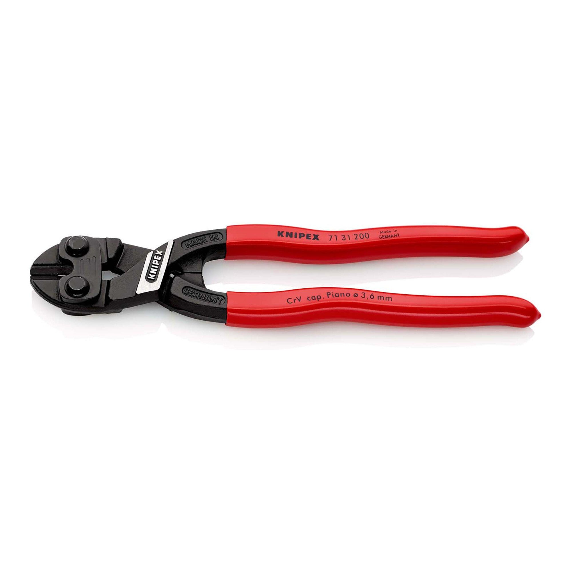 Knipex Cuttermesser KNIPEX 71 31 200 CoBolt® Kompakt-Bolzenschneider mit Kunststoff überzo