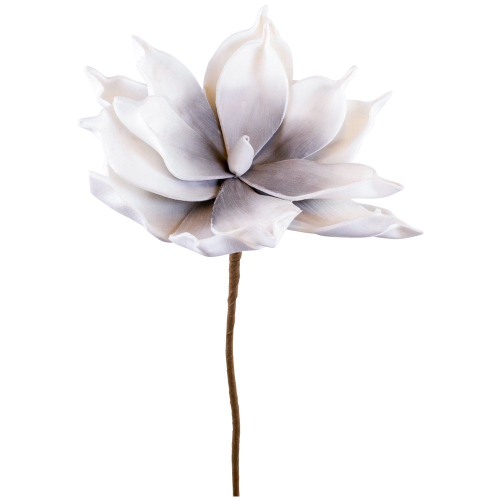 Kunstblume Kunstblumen Magnolie grau weiß Pflanzen Deko Ø 12x65 Magnolie, m günstig online kaufen