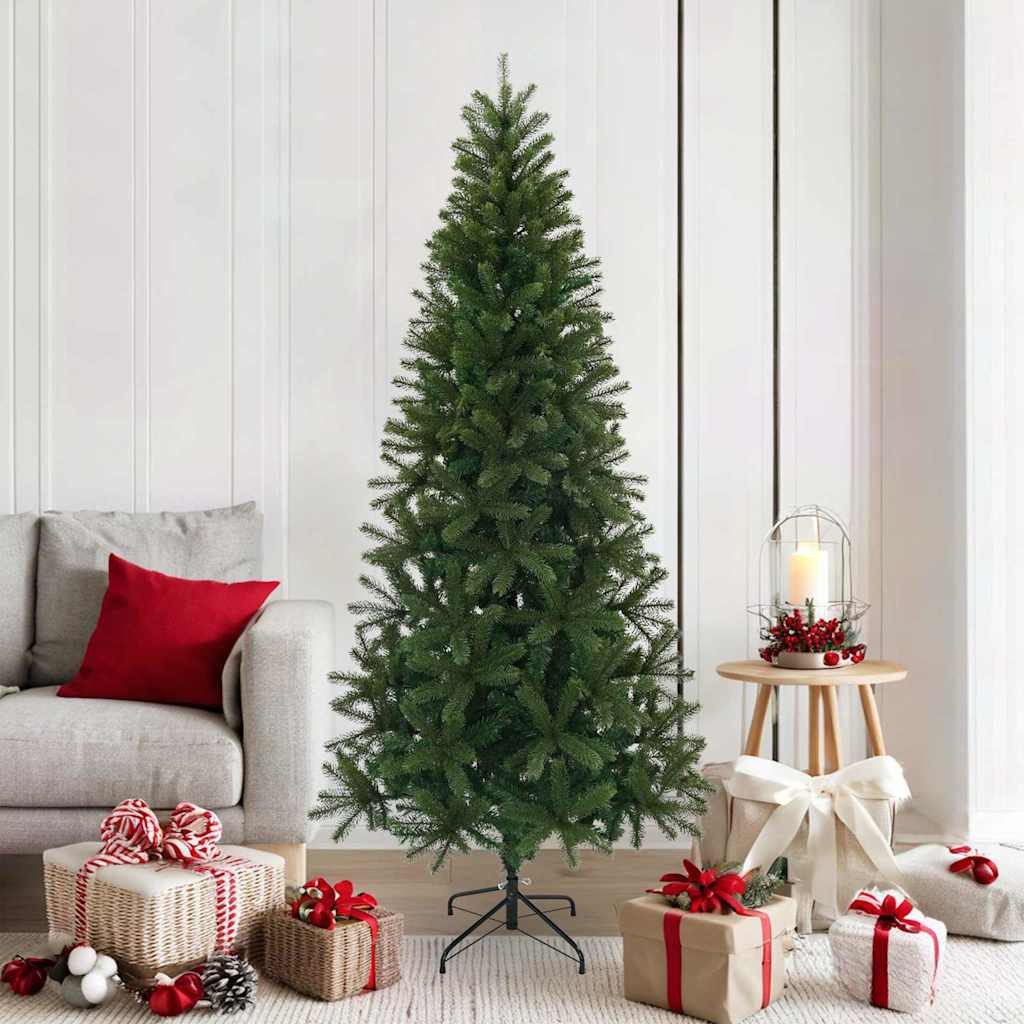 vidaXL Künstlicher Weihnachtsbaum Künstlicher Weihnachtsbaum 180 cm PVC, PE und Stahl Grün – Bild 2 von 5