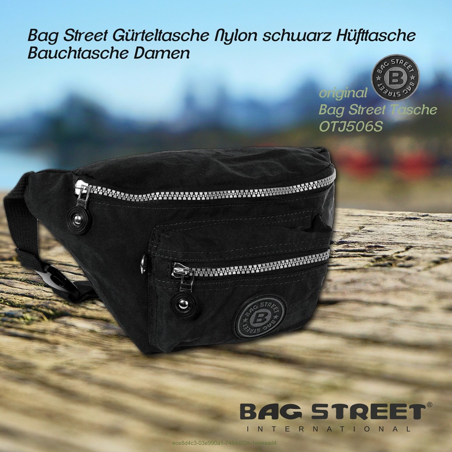 BAG STREET Gürteltasche Bag Street Damen Herren Gürteltasche (Gürteltasche), Gürteltasche Nylon, blau ca. 27cm x ca. 16cm