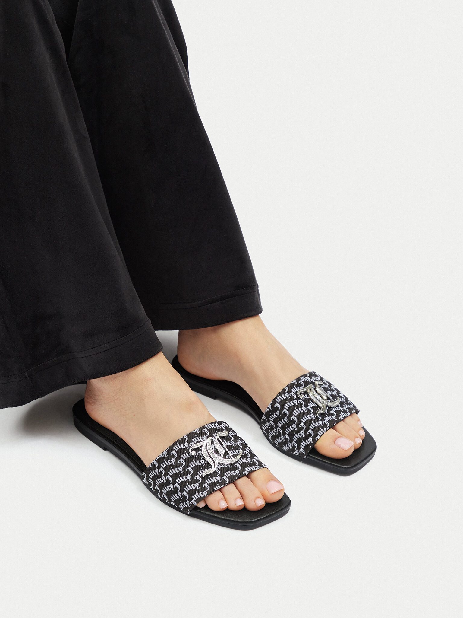 Juicy Couture Juicy Couture Damen-Flip-Flops Schwarz HY24111-1 Badepantolette