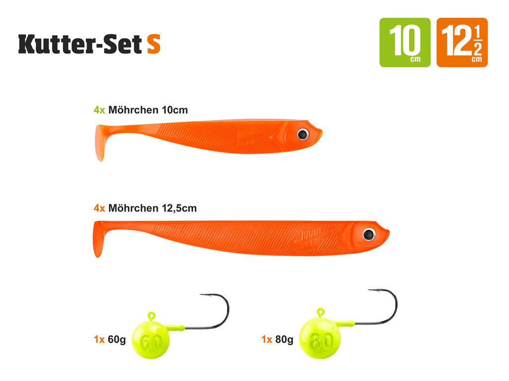 Lieblingsköder Kunstköder Lieblingsköder - Kutter Komplettset - S -, (Kutter-Set - S -, 1-St. Hochsee-Set), Effektiver Lauf, Exzellente Verarbeitung