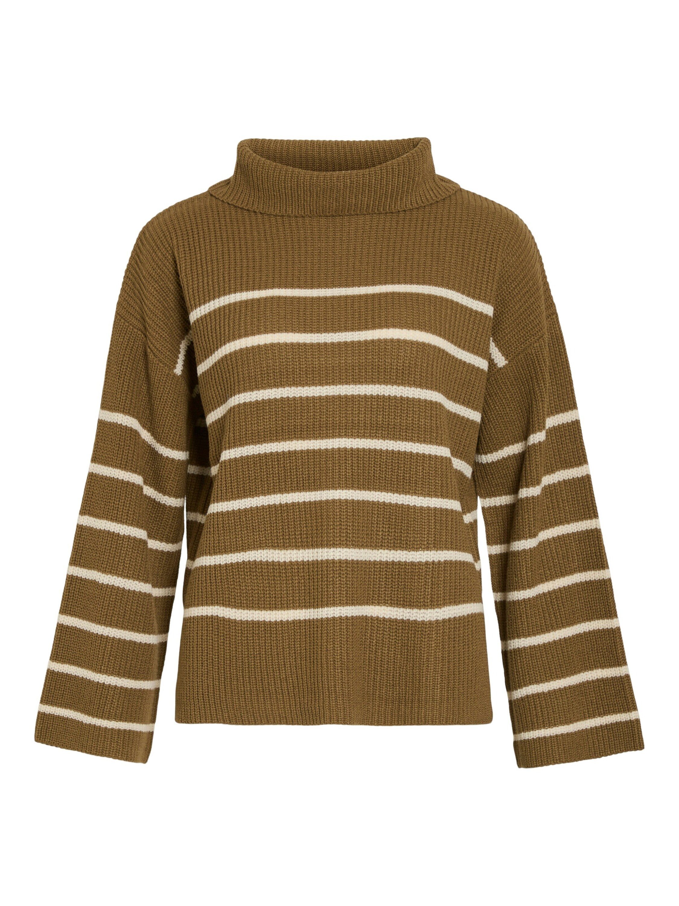 Vila Strickpullover (1-tlg) Plain/ohne Details