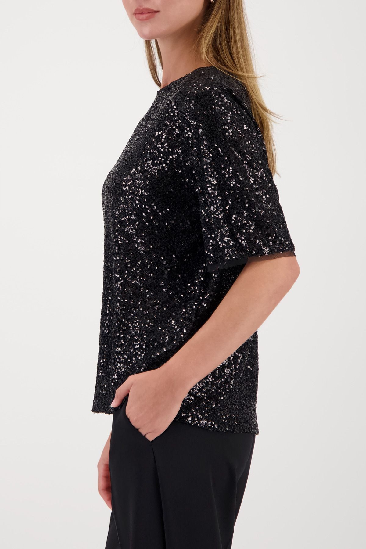 Monari Paillettenshirt günstig online kaufen