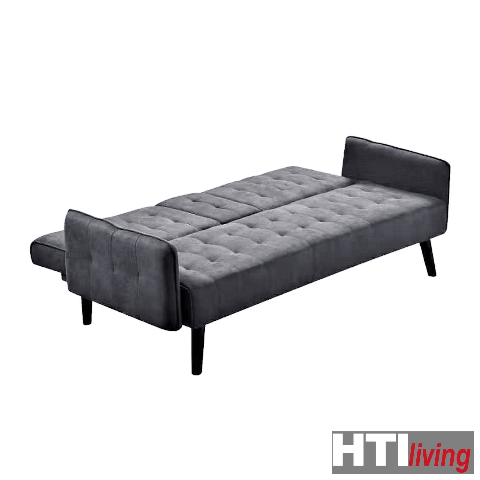 Schlafsofa Schlafsofa Elouisa, HTI-Living einklappbare Stück, mit Sofa Mittellehne Becherhalter