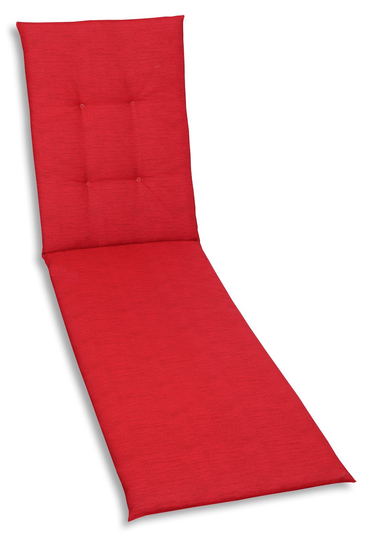 GODE Liegenauflage 15809 rot 190x60 cm Auflage für Liege Kissen