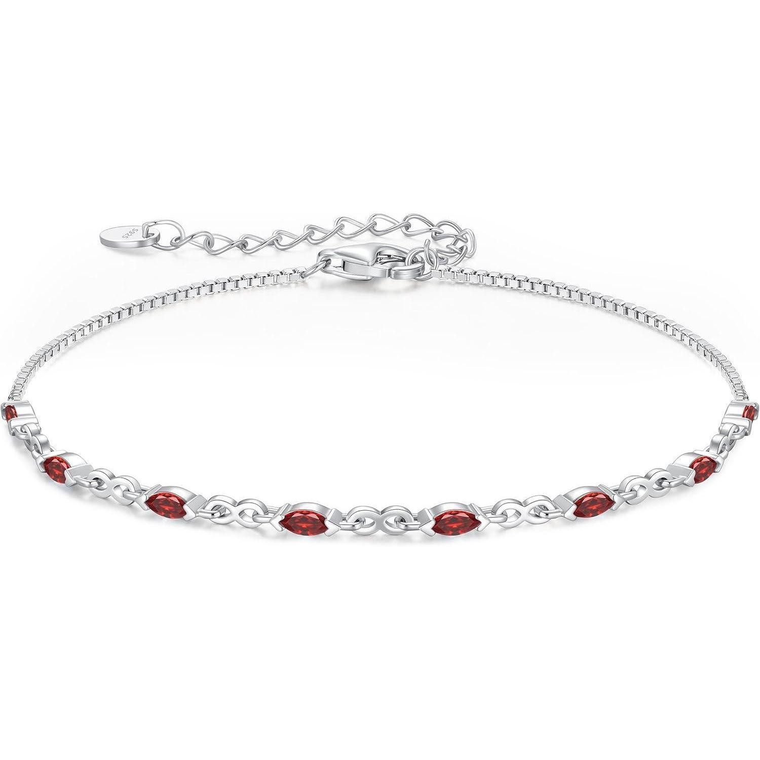 LuxusKollektion Silberarmband Armband Silber 925 Damen Zirkonia Verstellbar