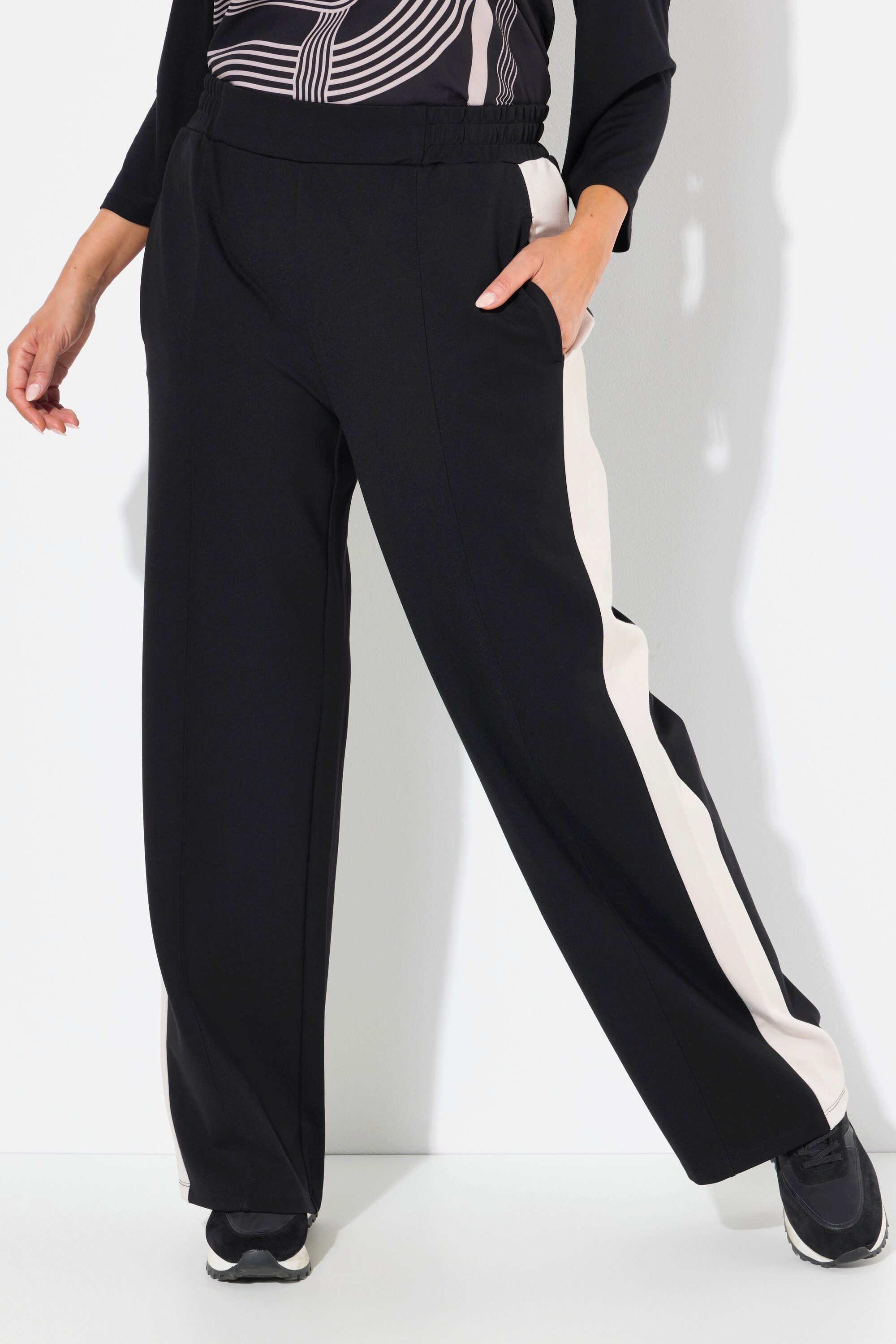 Ulla Popken Schlupfhose Hose Stretchjersey Biesen günstig online kaufen