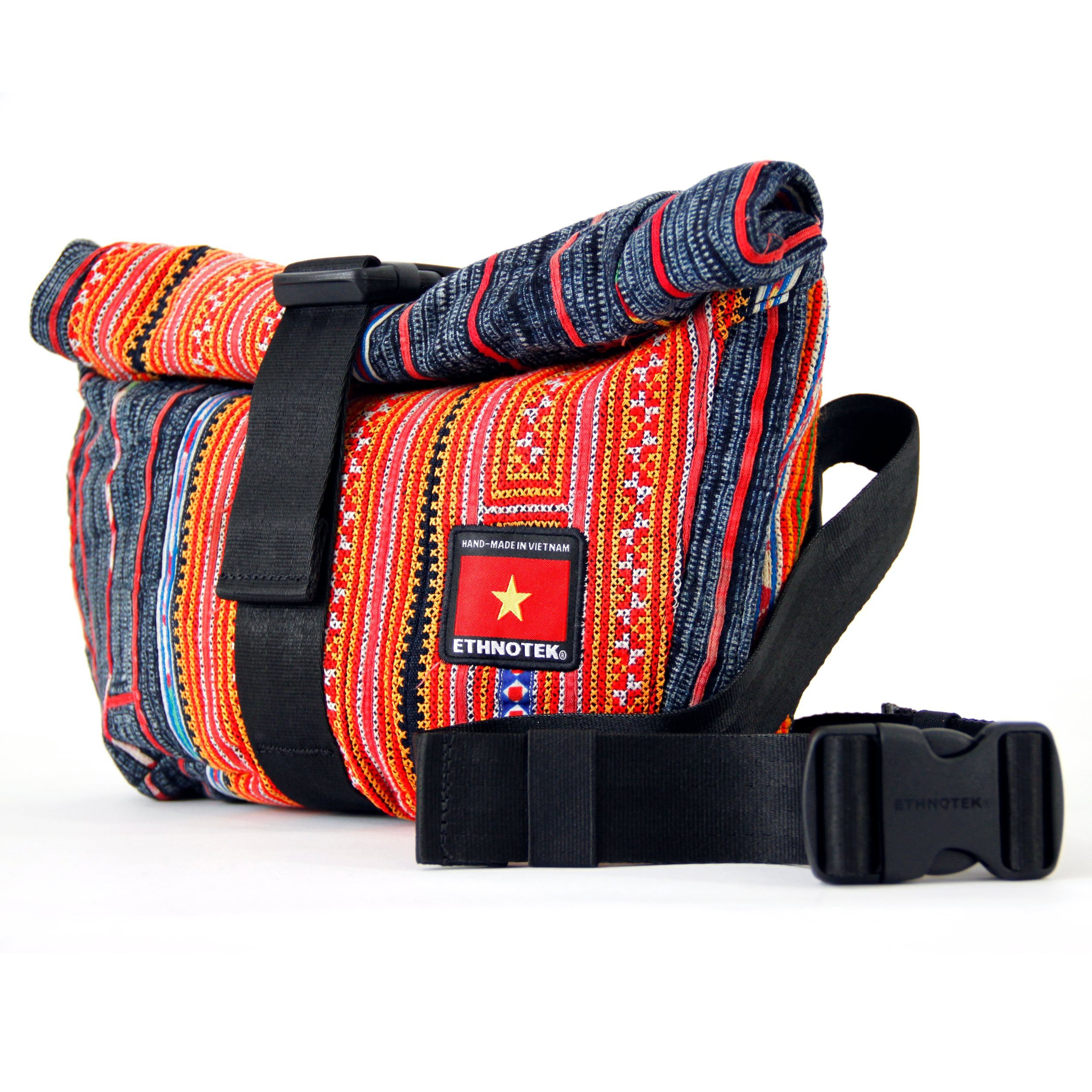 Ethnotek Messenger Bag Cyclo Sling Umhängetasche, Kunsthandwerker Stoff günstig online kaufen