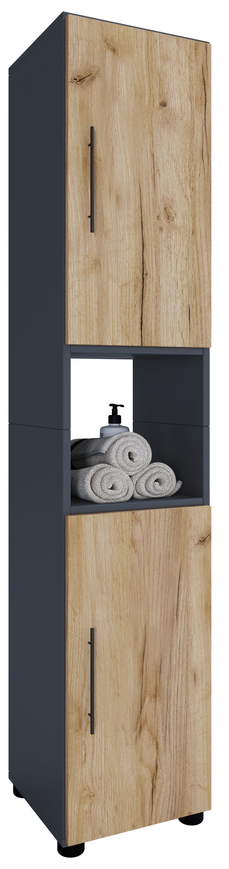 VCM Hochschrank Holz Badmöbel Badschrank Hochschrank günstig online kaufen