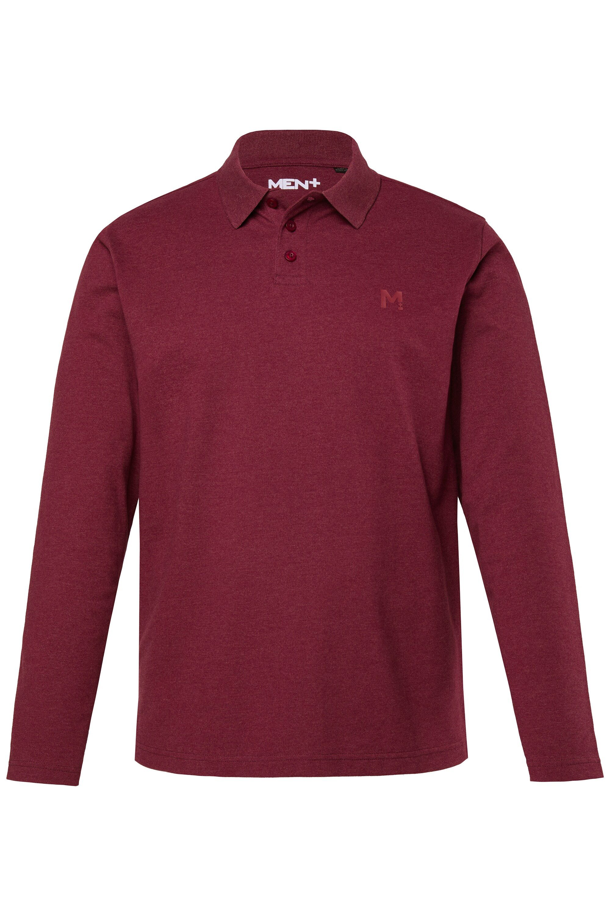 Men Plus Poloshirt Men+ Poloshirt Basic Piqué Langarm bis 8 XL günstig online kaufen