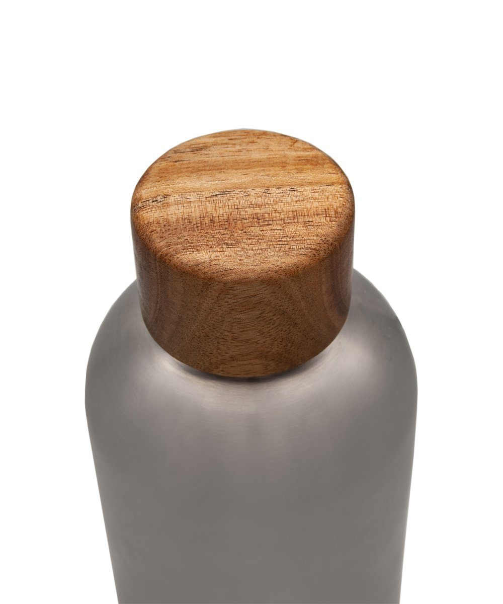 Isolierflasche AND Büro, Edition, Thermoskanne unterwegs, für für 29h ml 14h 500 500ml - TRENDY NEW Trinkflasche Sprudel-Wasser 0,5l für 500ml EISKALT, Kohlensäure, Tee Thermosflasche Stainless für für hält Wood auslaufsichere, & Wasserflasche robuste, T&N isolierte HEISS Trinkflasche Edelstahl Kaffee, Flasche Steel