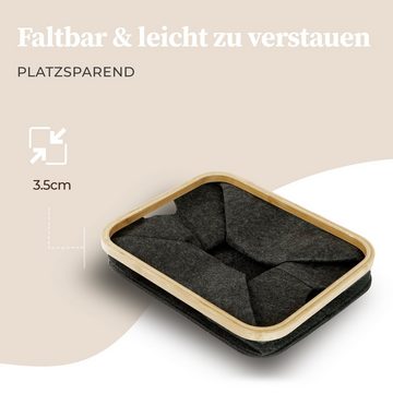 HENNEZ Wäschekorb, Aufbewahrungskorb 40l Körbe Grau kompatibel IKEA KALLAX Regal