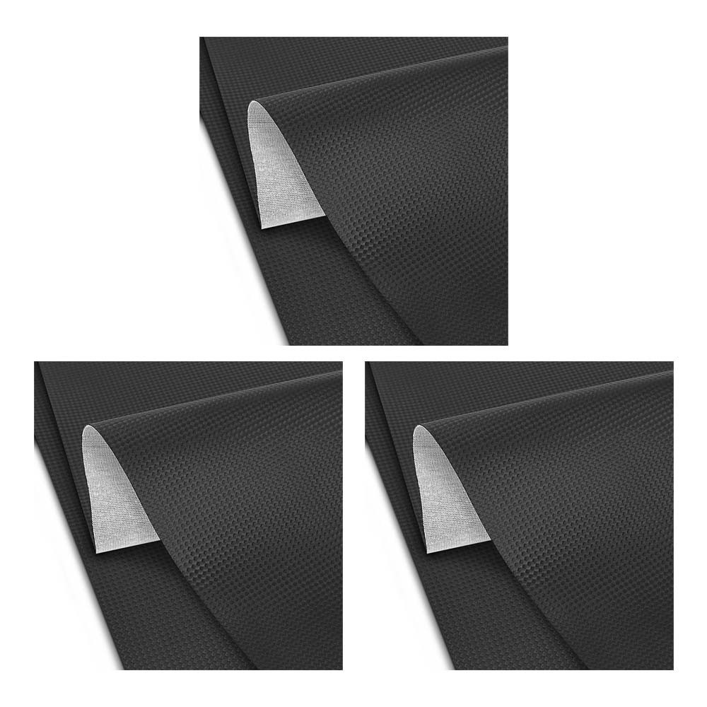 Tourtecs Sitzbank 3er-Set Motorrad Sitzbank-Bezug Kunstleder Carbon-Look XL 140x100 cm S