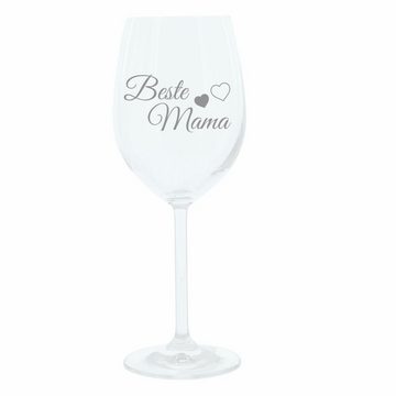 LEONARDO Weinglas Beste Mama, Glas, lasergraviert