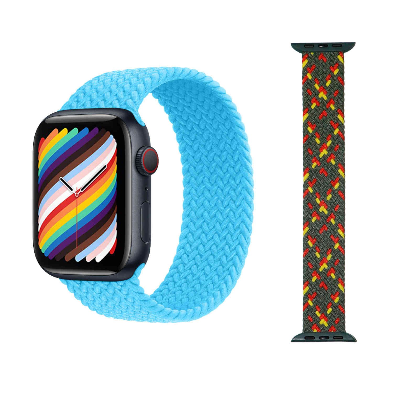 Wigento Smartwatch-Armband Für Apple Watch 10 46mm / Ultra 1 + 2 49 / 9 8 7 45 / 6 SE 5 4 L Band