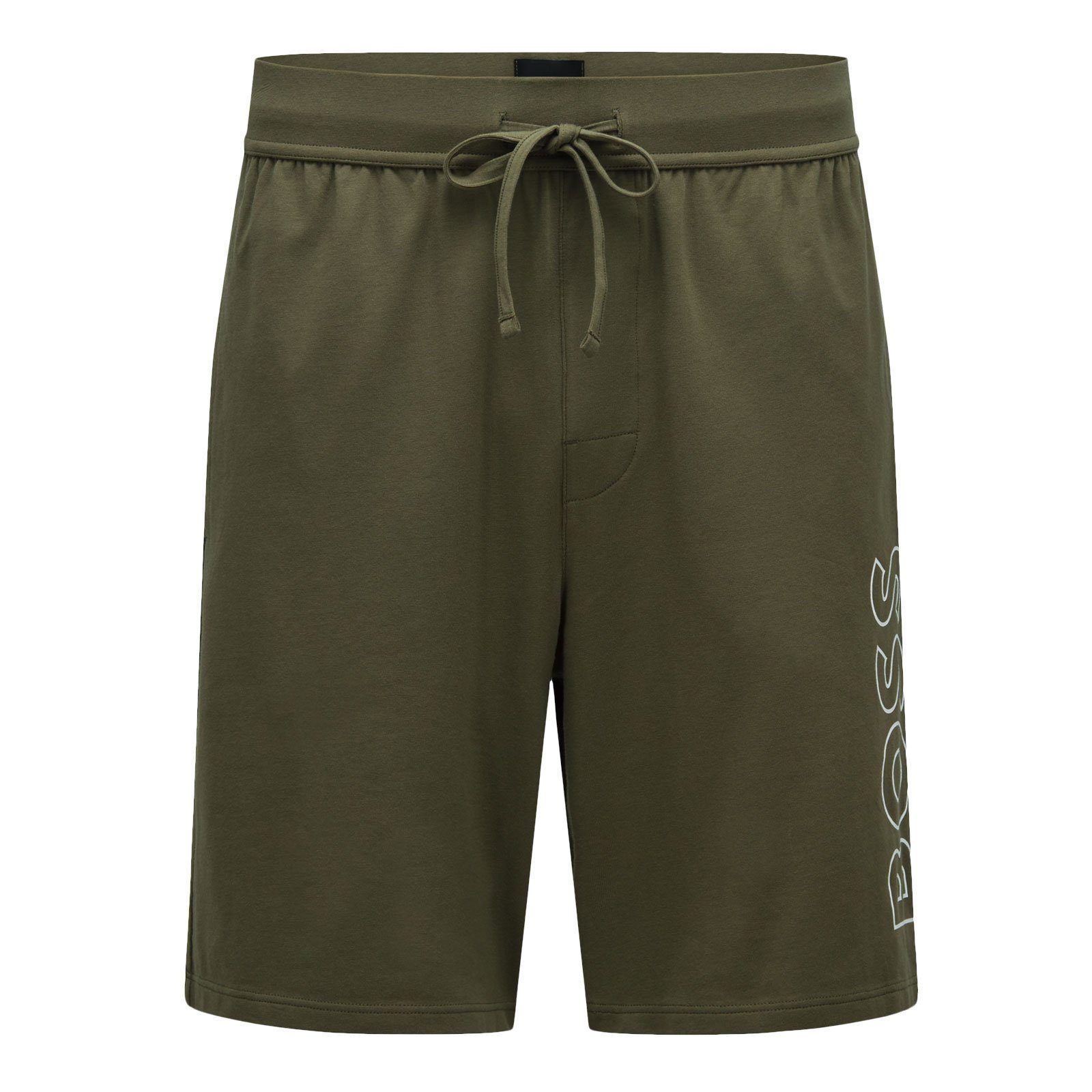 BOSS Shorts Identity mit Seitentaschen und Zugband 381 open green