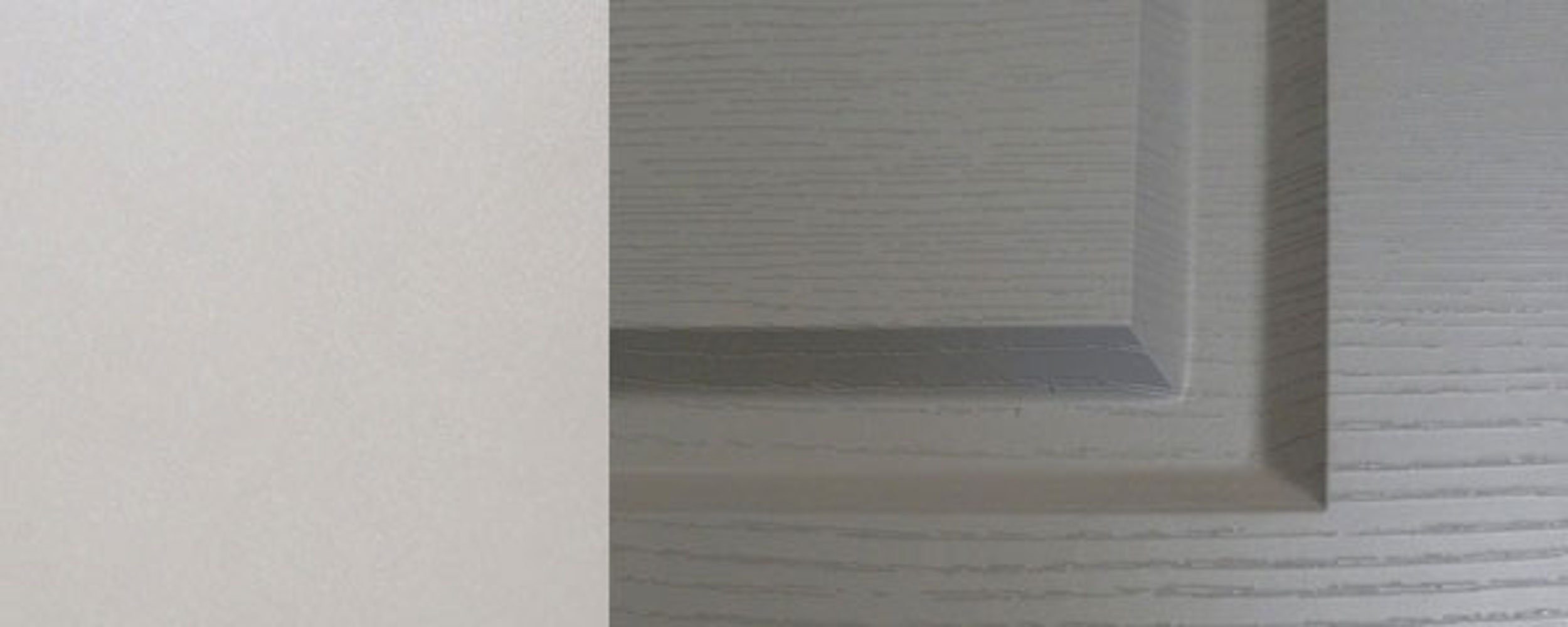80cm Front- 3 grey Unterschrank wählbar stone Elbing Schublade mit Korpusfarbe (Teilauszug) und (Elbing) Feldmann-Wohnen