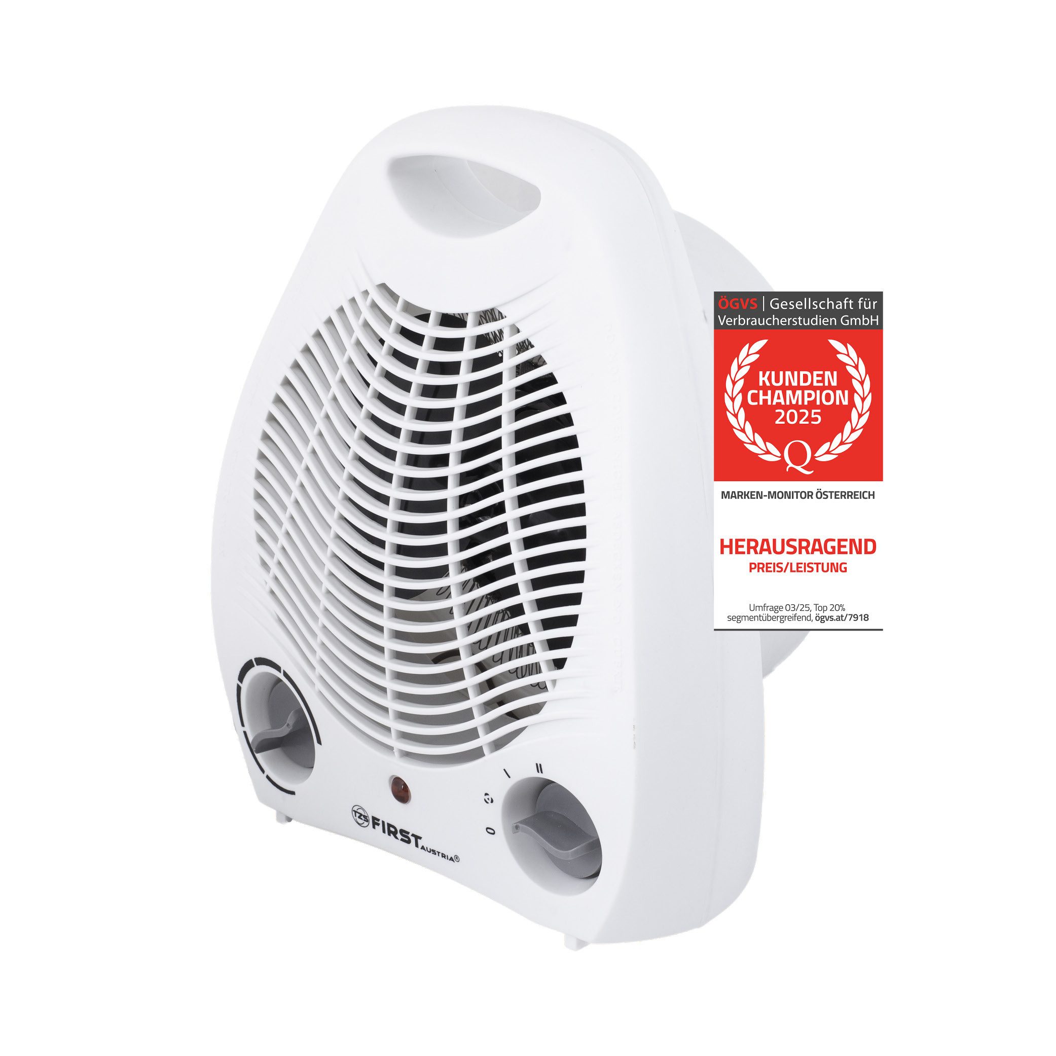 TZS FIRST AUSTRIA Heizstrahler Heizlüfter, 2 Heizleistungsstufe, 1000W-2000 günstig online kaufen
