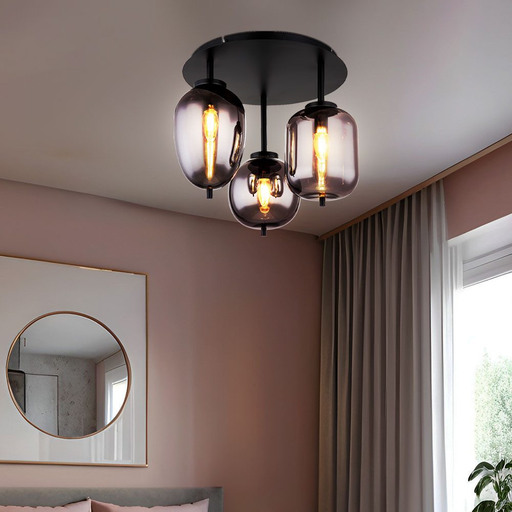 GLOBO LIGHTING Deckenleuchte, Leuchtmittel nicht inklusive, Deckenlampe Gla günstig online kaufen