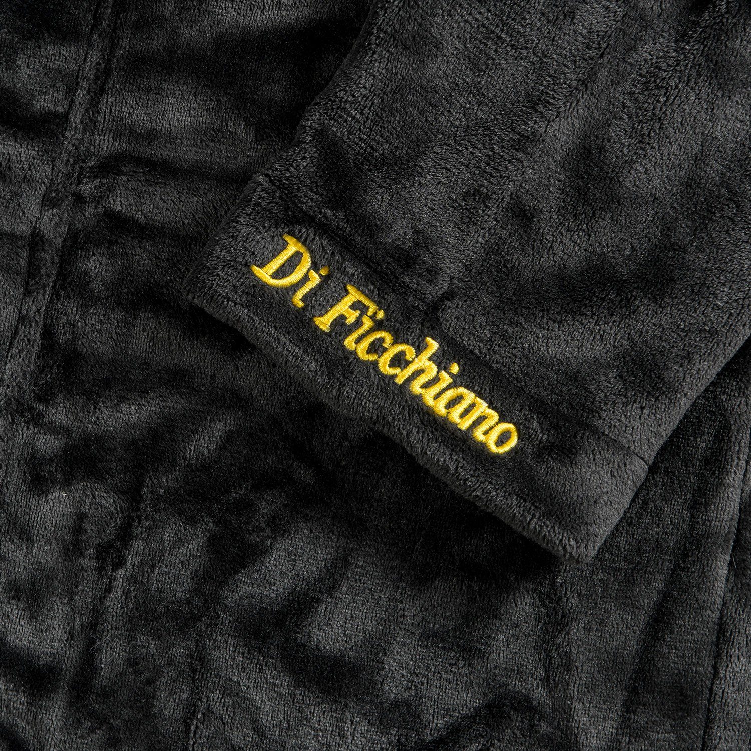 Di Ficchiano Bademantel Di Ficchiano Unisex Herren Damen Bademantel mit Kapuze I Größen XXS -, Polyester, Kapuze, Bindegürtel