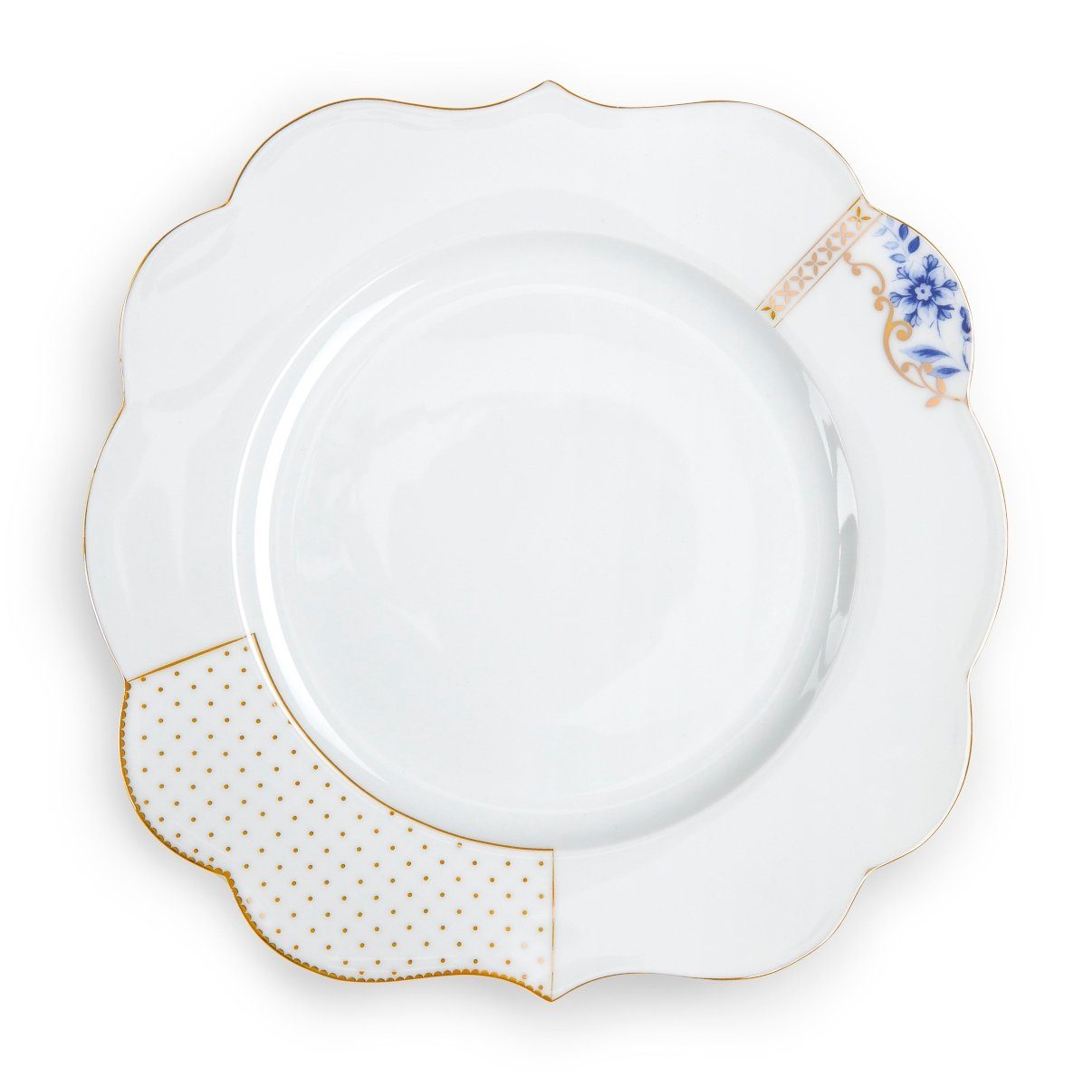 PiP Studio Speiseteller Royal White Speiseteller 28 cm, Plate Royal White 28cm