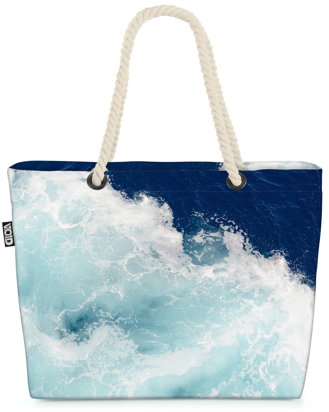 VOID Strandtasche (1-tlg), Meeresrauschen Beach Bag Wellen Meer Surfen Wellenreiten Surfbrett Ozean