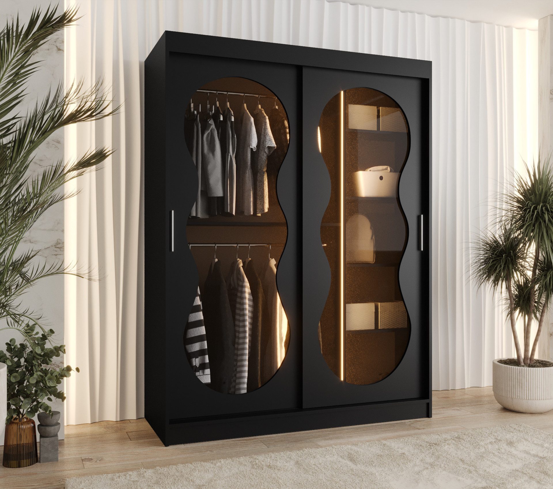 ABIKS MÖBEL Schwebetürenschrank BAHRAJN 3 Schlafzimmerschrank günstig online kaufen