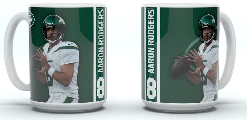 New York Jets Becher Jumbo Mug Motion Rodgers