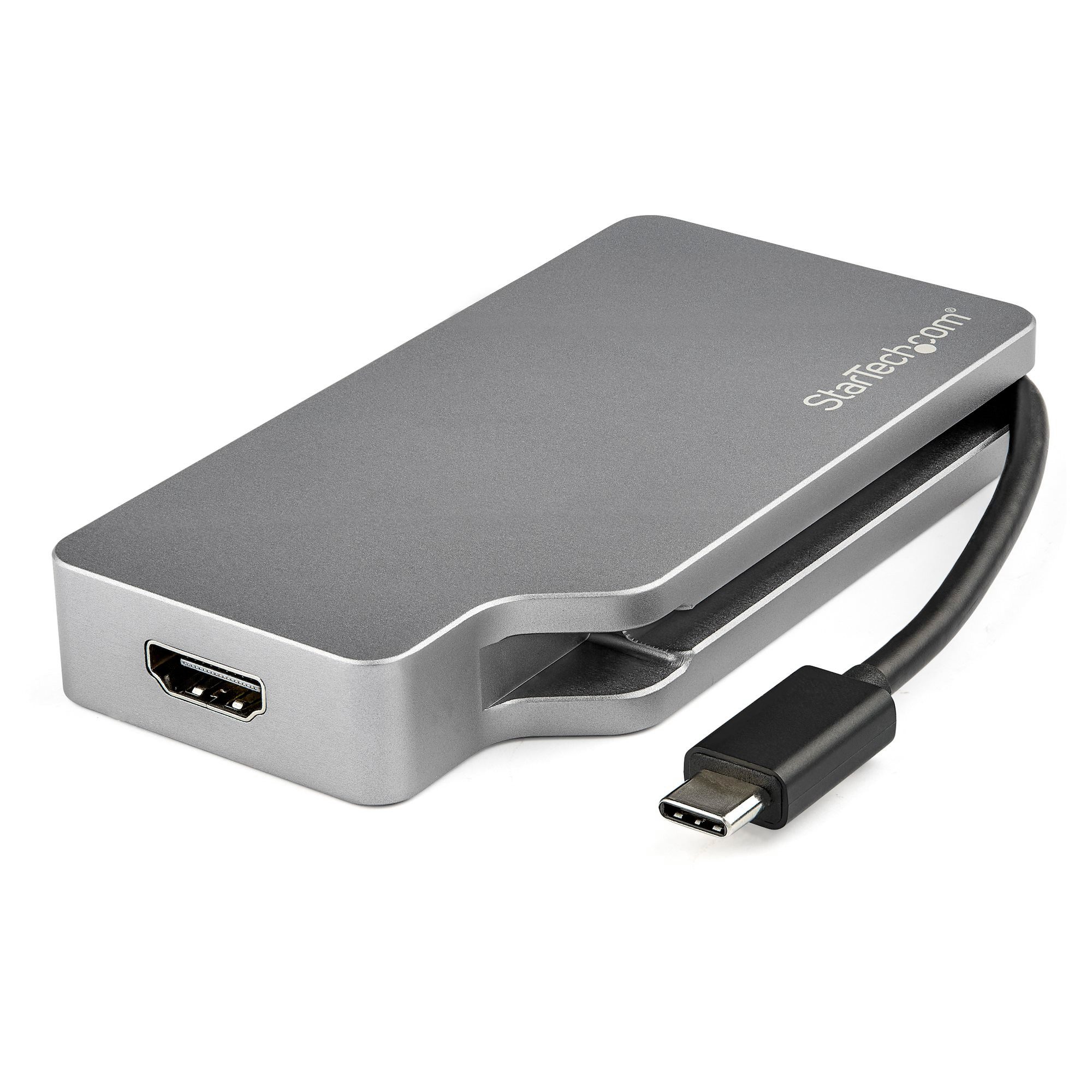 Startech.com STARTECH.COM USB C Multiport Adapter - Space Gray - USB-C zu VGA / ... HDMI-Kabel