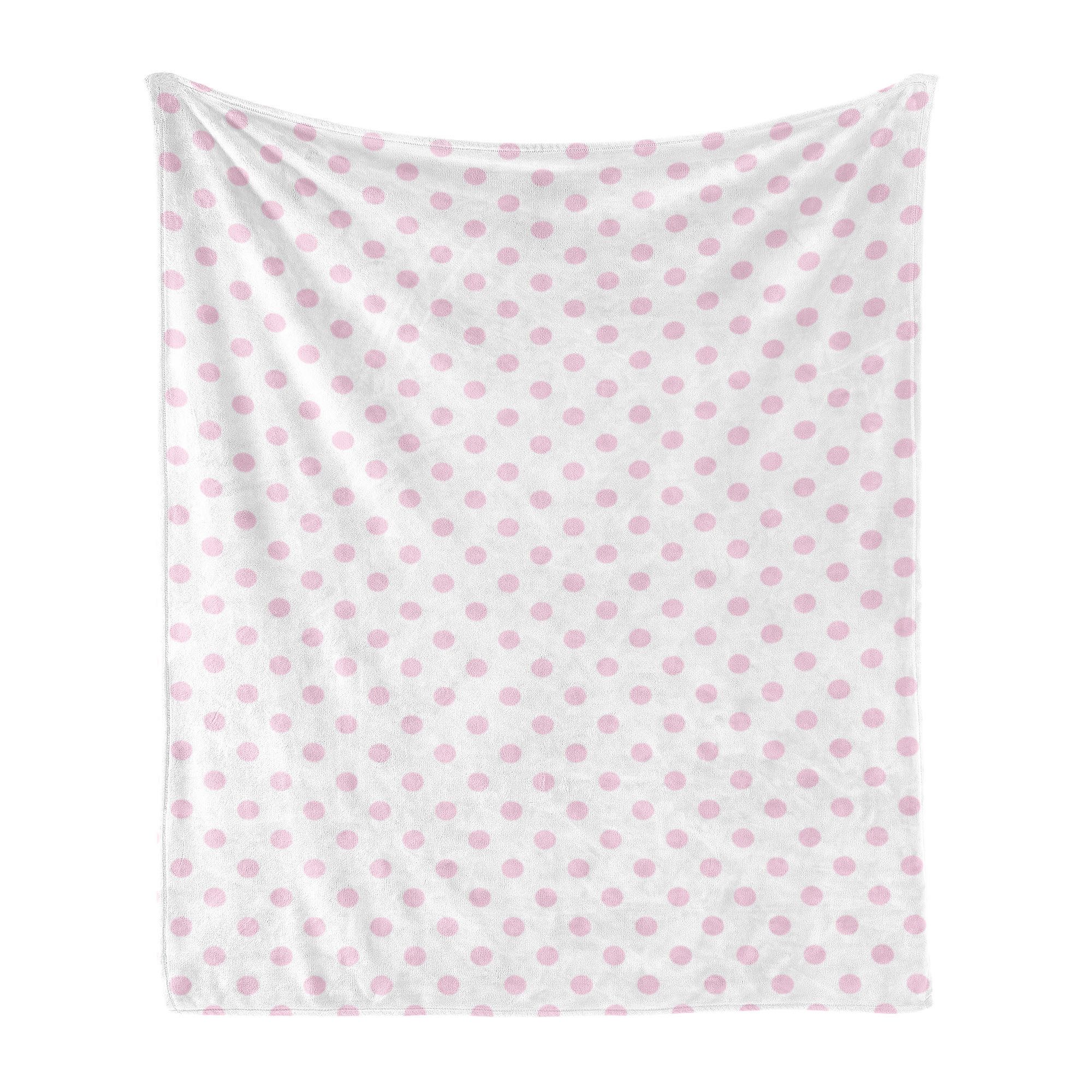 Wohndecke Gemütlicher Plüsch für den Innen- und Außenbereich, Abakuhaus, Rosa Tupfen Girl Like Feminine