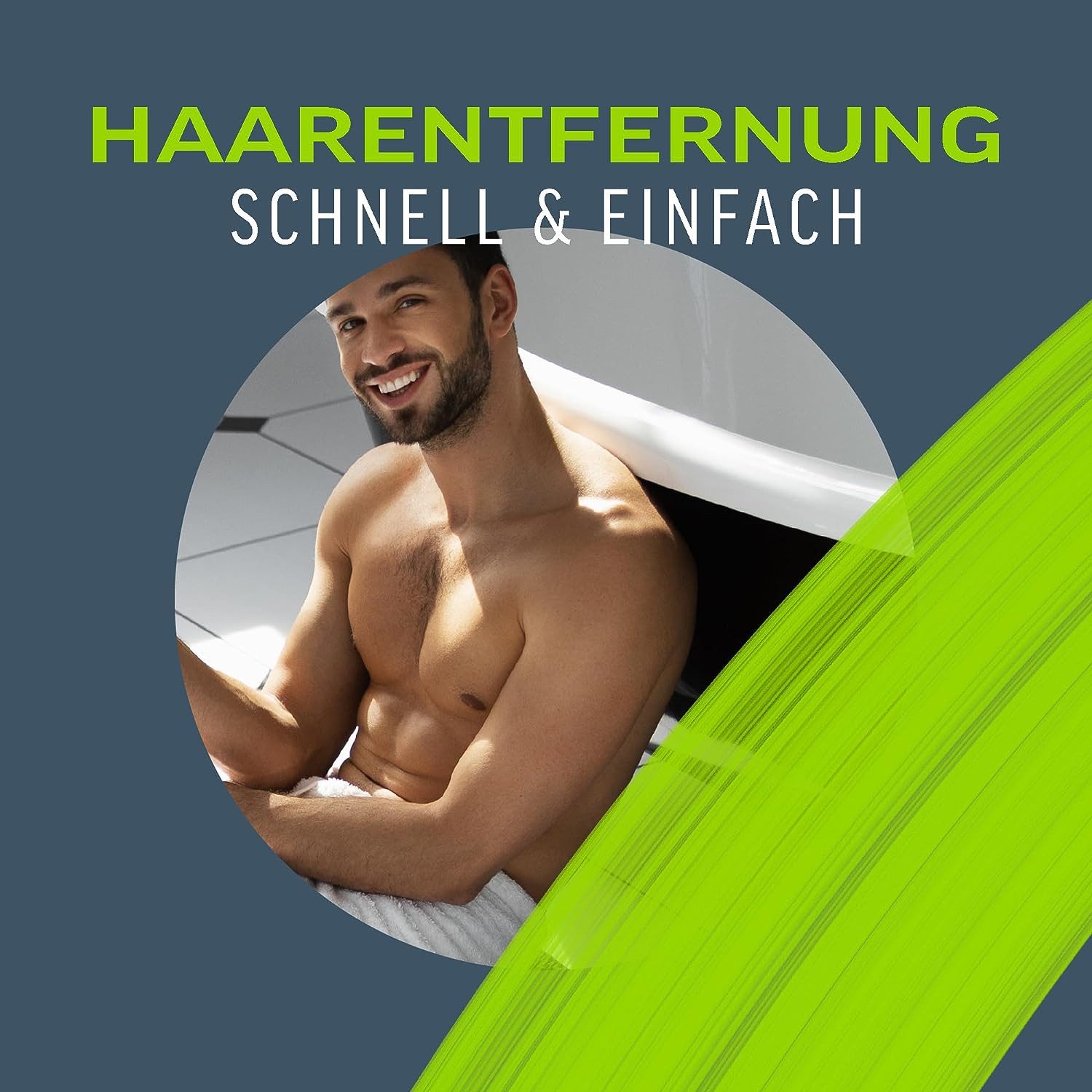 Veet MEN Enthaarungscreme Power Effect, (150 ml), 1 St., Dusch-Haarentfernungscreme, für Oberkörper & Beine