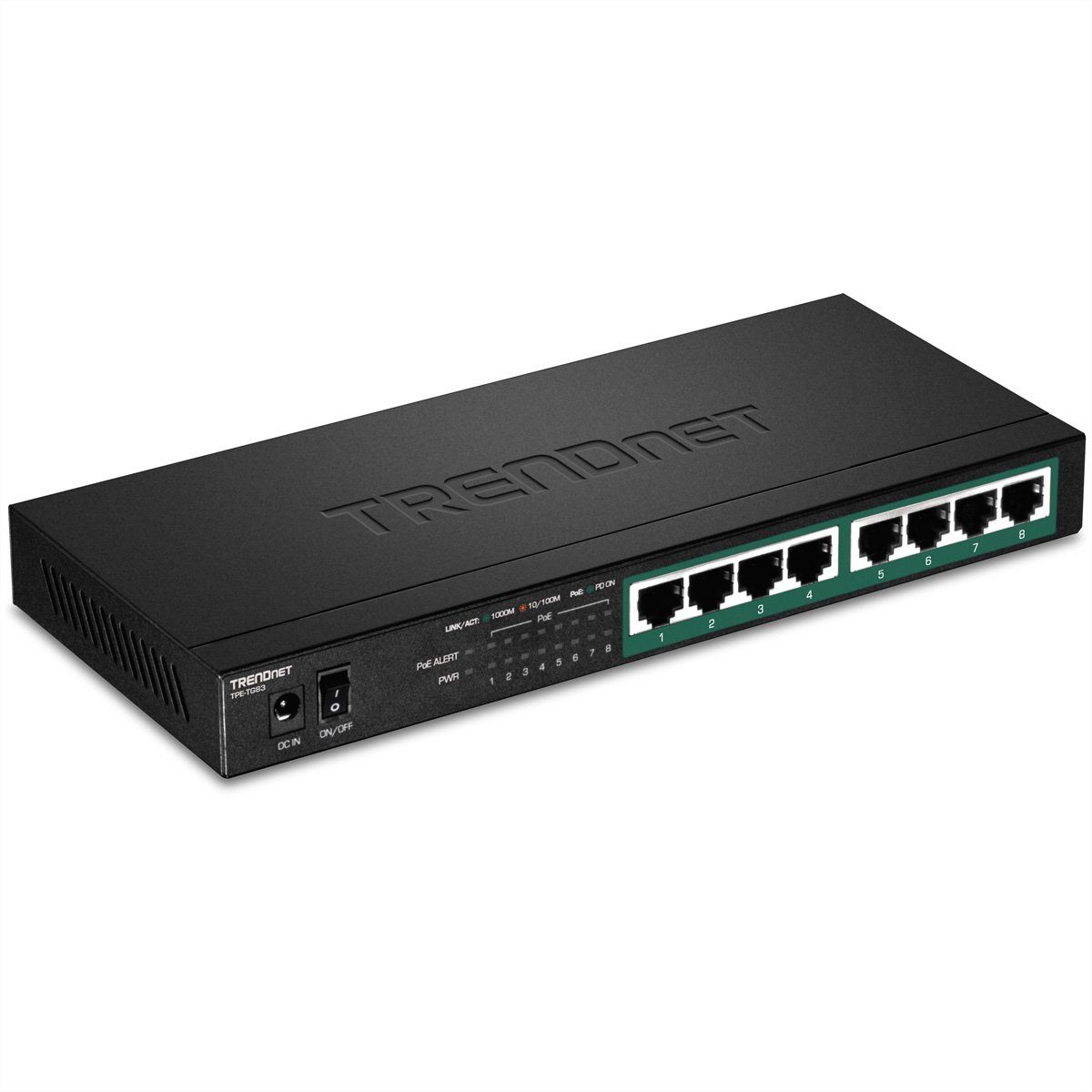 Trendnet TPE-TG83 8-Port PoE Switch Gigabit PoE+ 65W Netzwerk-Switch