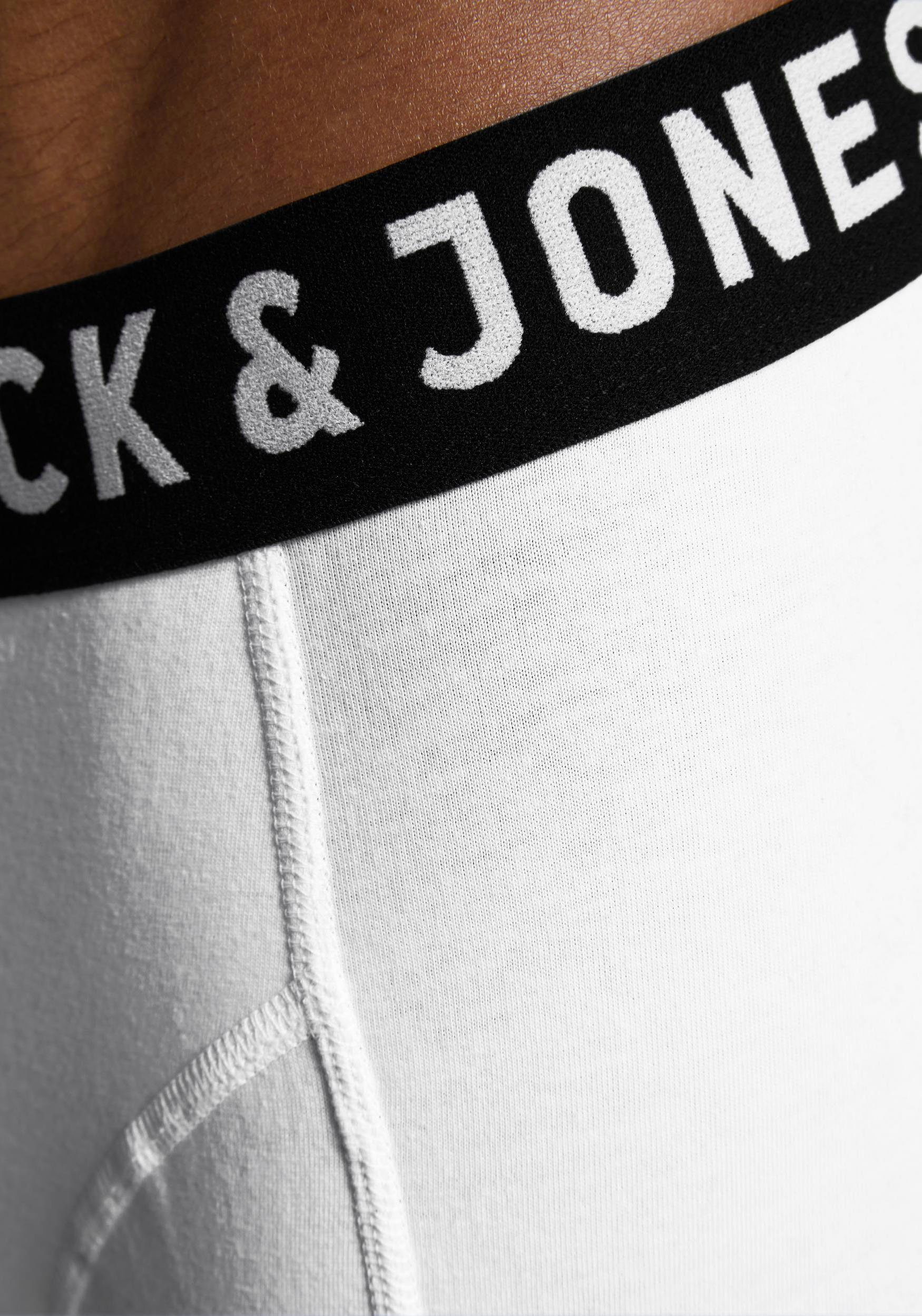 (Packung, Trunk Jack 3-PACK TRUNKS SENSE Jones & 3er-Pack) Weiß 3-St., NOOS