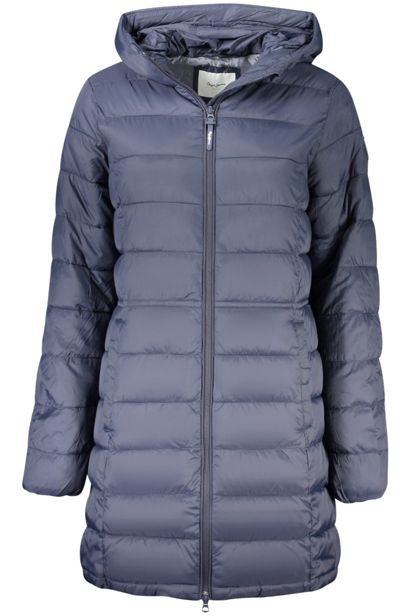 Pepe Jeans Outdoorjacke Lange Blaue Женщинамjacke mit Kapuze und Reißverschluss - Trendlook 2023