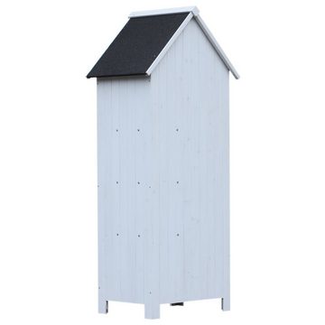 Outsunny Gerätehaus Gartenschrank mit Bitumenpappe, BxT: 54.2x77.5 cm