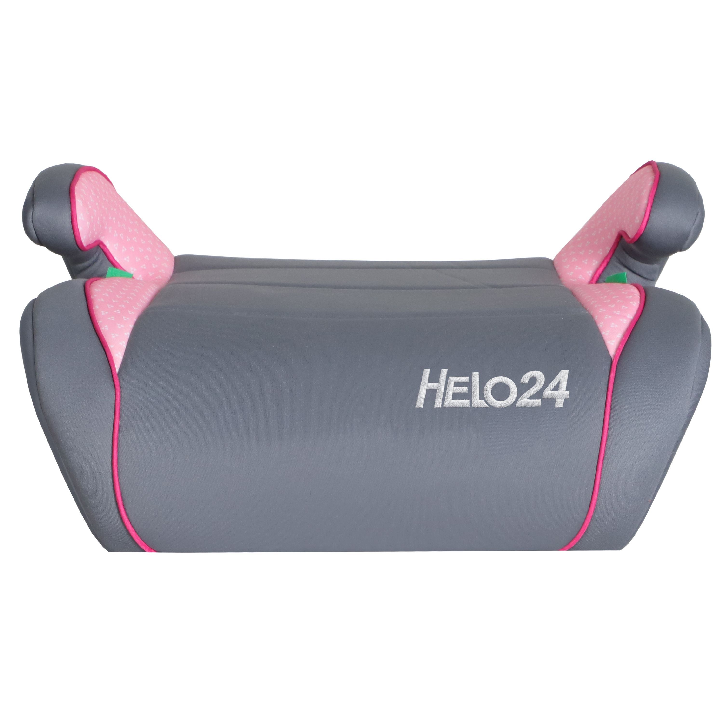 HELO24 Kindersitzerhöhung Autokindersitz Sitzerhöhung für Kinder 125-150cm ECE R129/04 rosa - S5, ab: 125 cm, bis: 150 cm