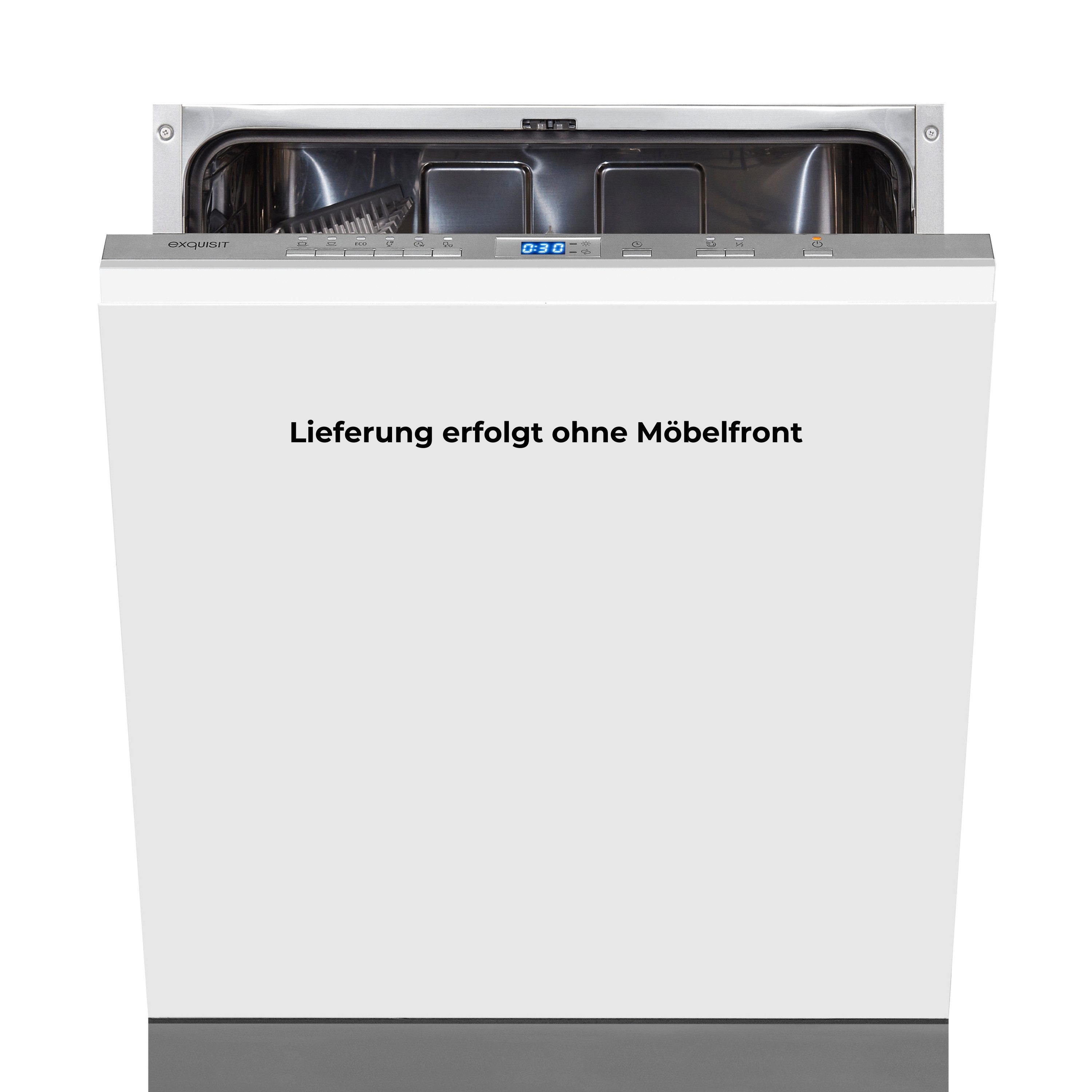 exquisit vollintegrierbarer Geschirrspüler PLUS EGSP2113-E-030E, 11 l, 13 Maßgedecke, 60 cm Breite, 6 Spülprogramme, Extra-Trocknung