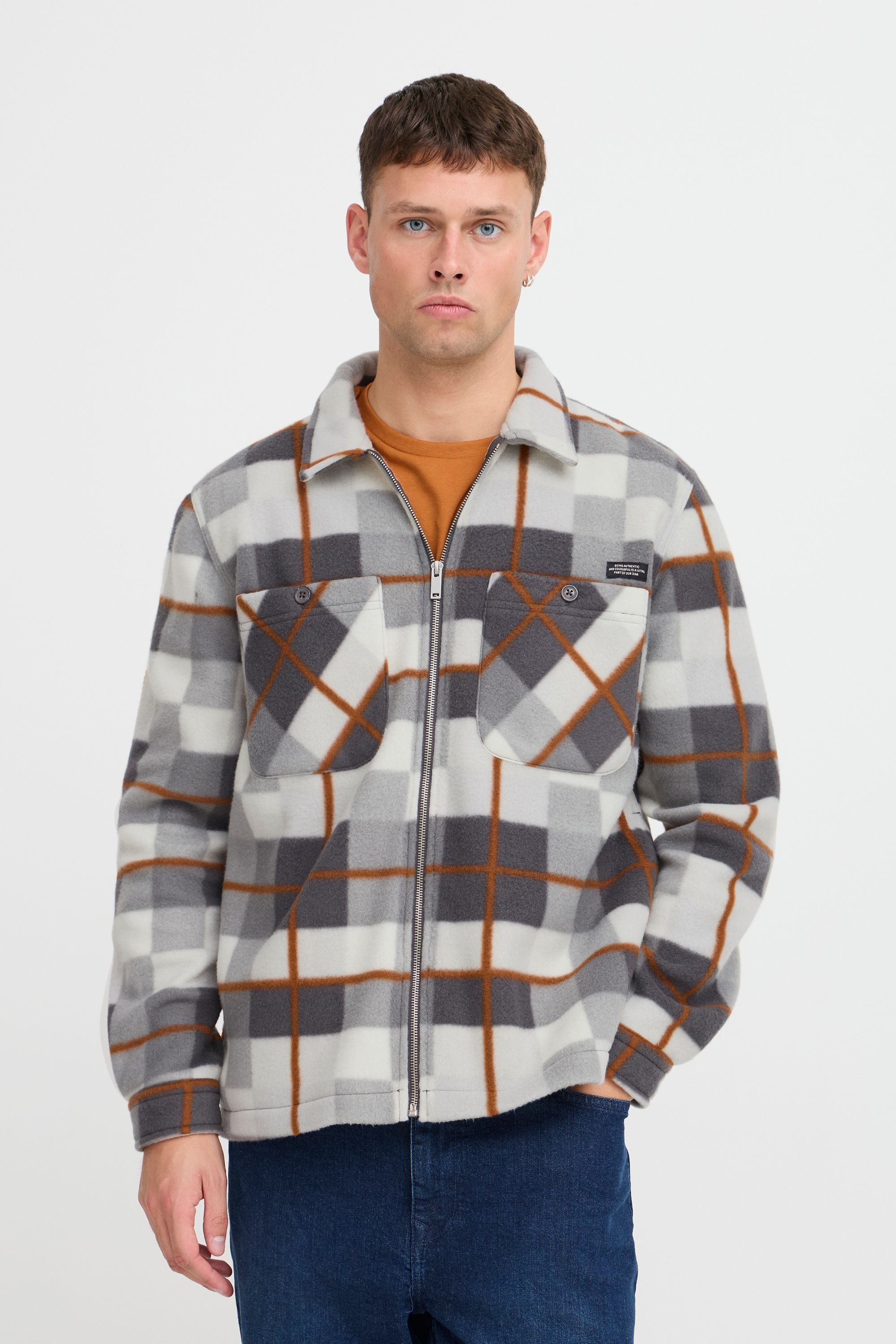 Blend Kurzjacke BHShirt Fleece Karierte Hemdjacke aus Fleece günstig online kaufen